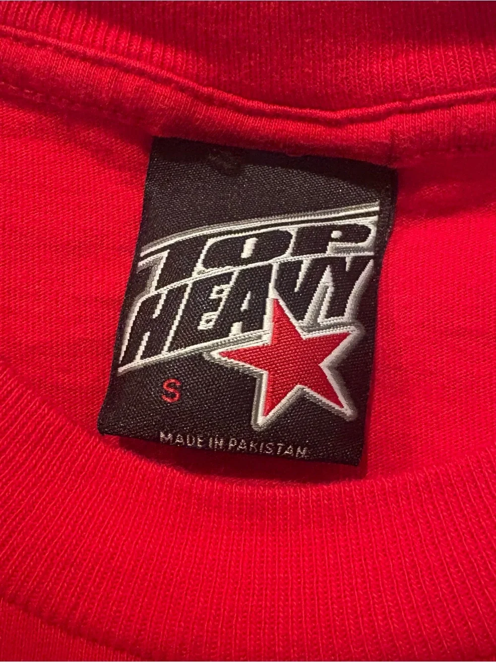 Vintage TOP HEAVY Kids Red Dragon Graphic Long Sleeve Y2K Top Size Small (8/10)